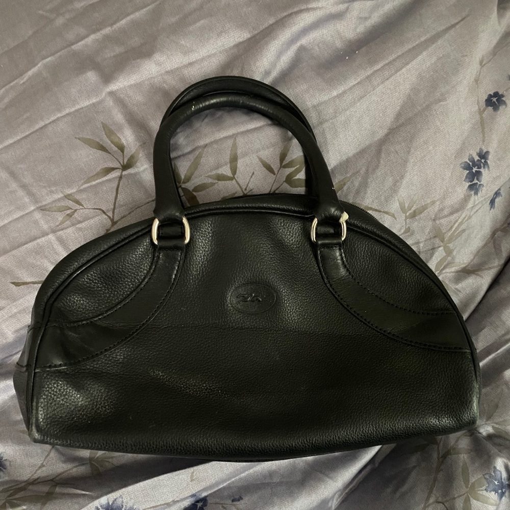 Longchamp Vintage S/M Leather Handbag Black $640